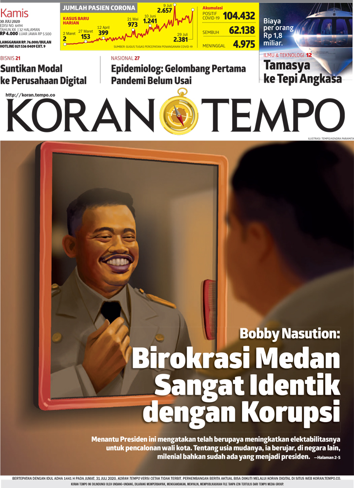 Cover Koran Tempo - Edisi 2020-07-30