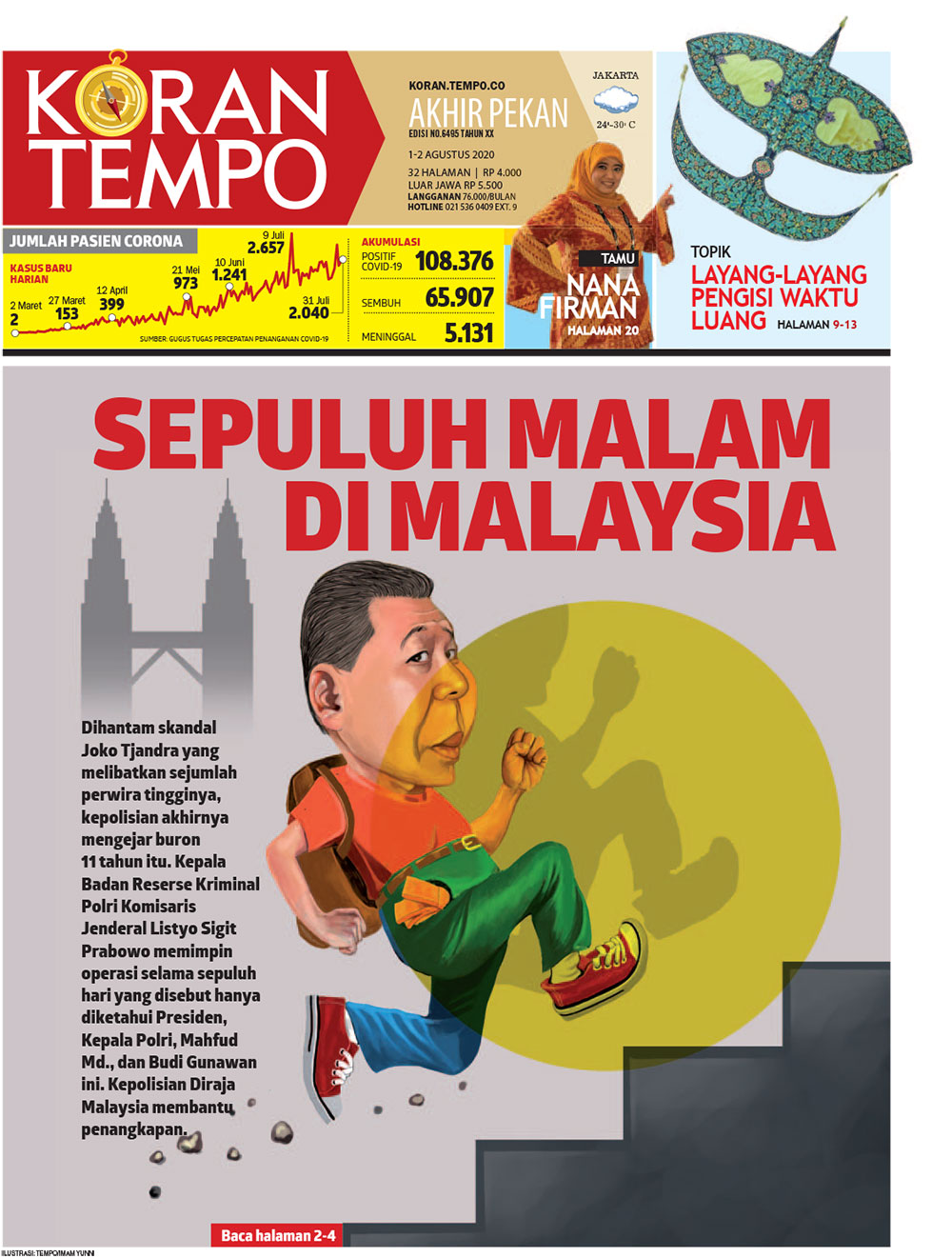 Cover Koran Tempo - Edisi 2020-08-01