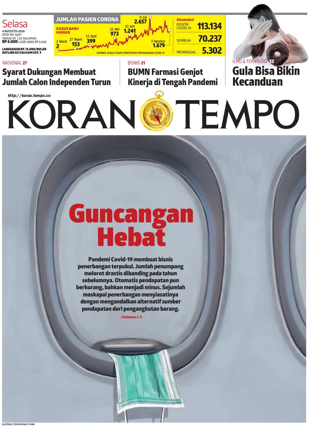 Cover Koran Tempo - Edisi 2020-08-04