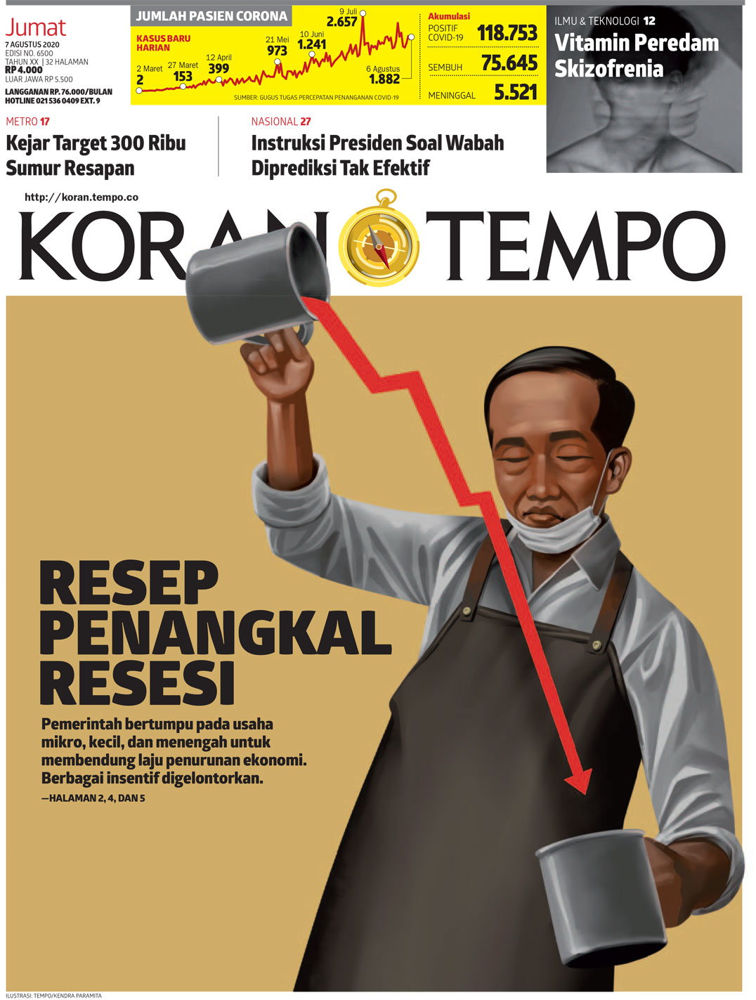 Cover Koran Tempo - Edisi 2020-08-07