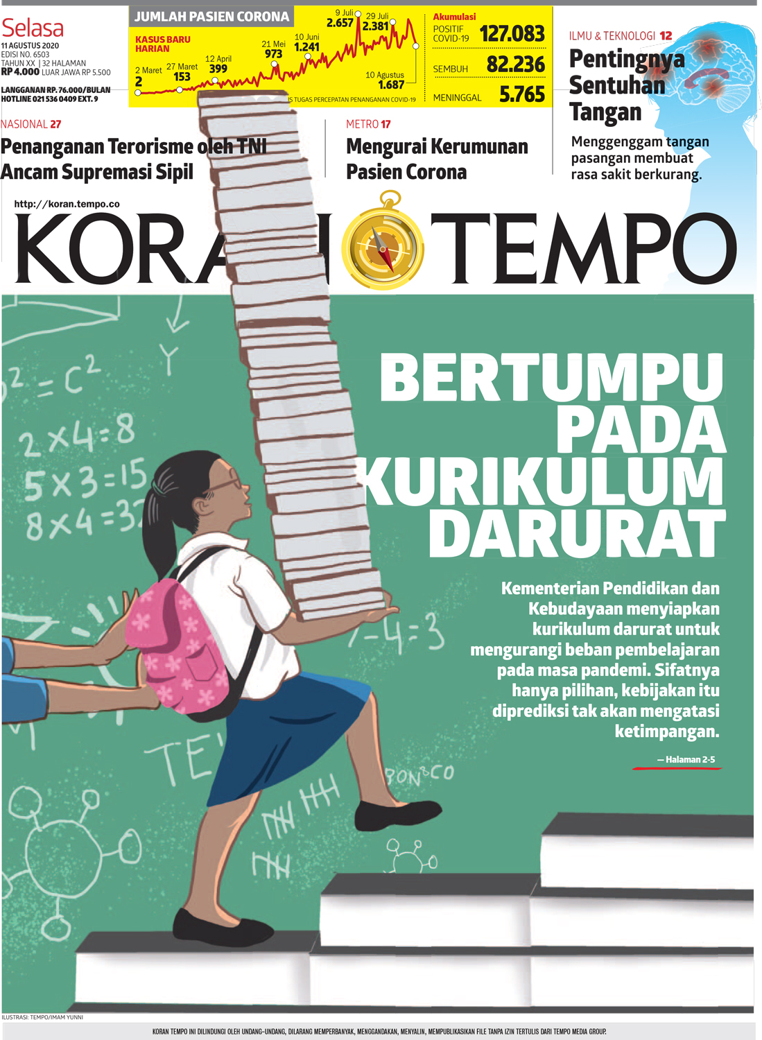 Cover Koran Tempo - Edisi 2020-08-11