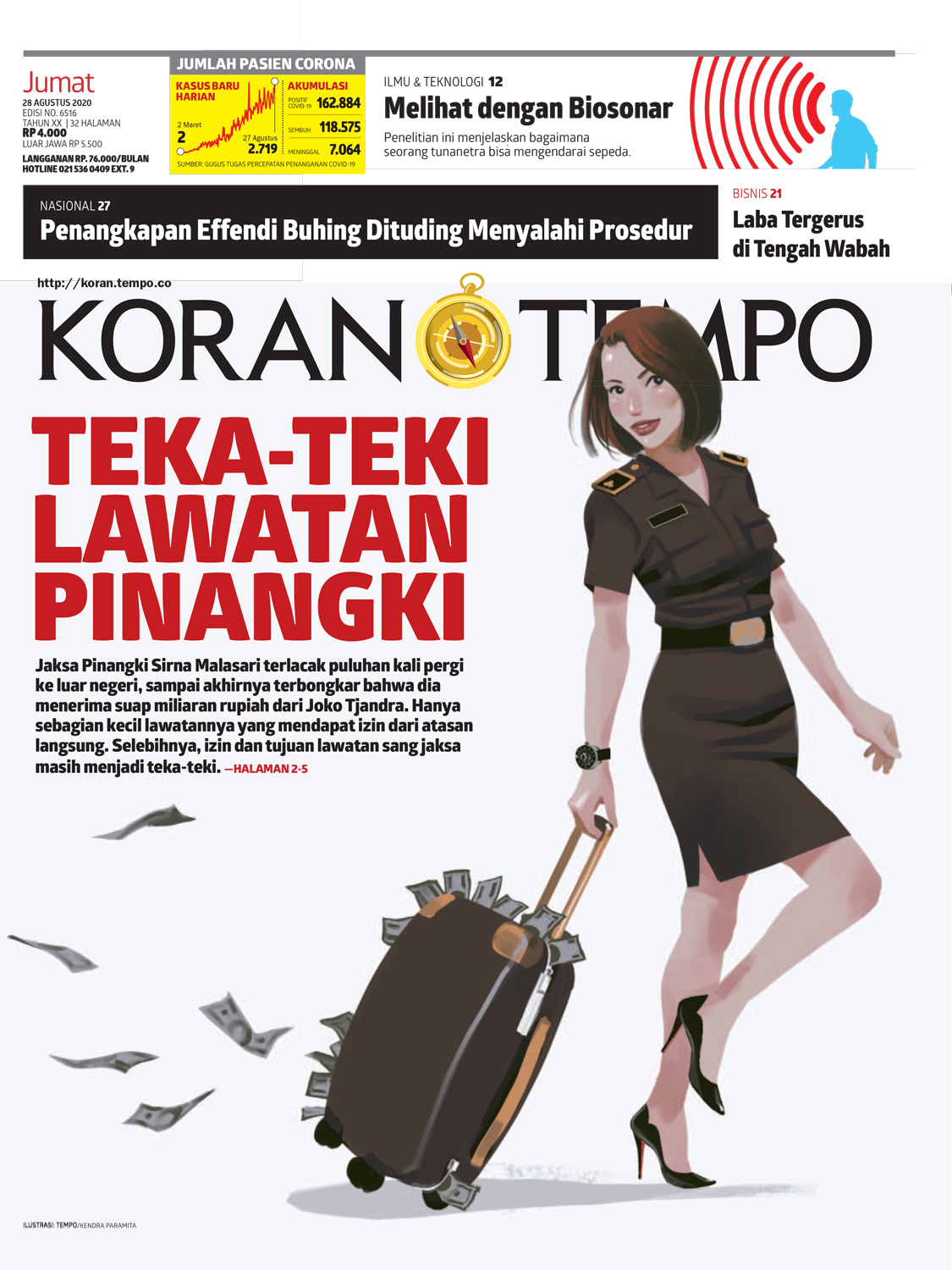 Cover Koran Tempo - Edisi 2020-08-28