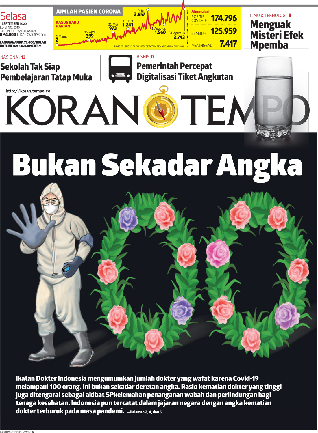 Cover Koran Tempo - Edisi 2020-09-01