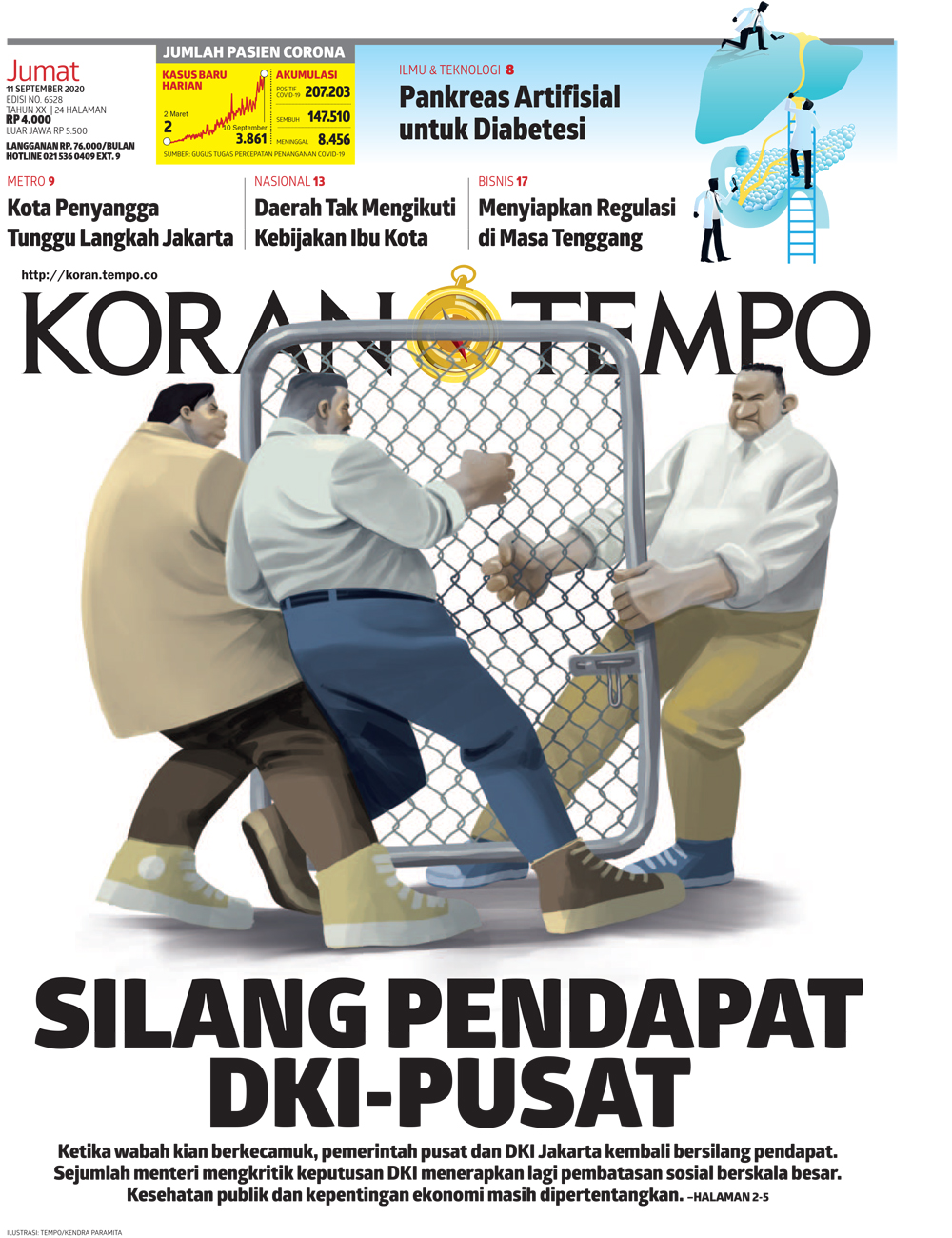 Cover Koran Tempo - Edisi 2020-09-11
