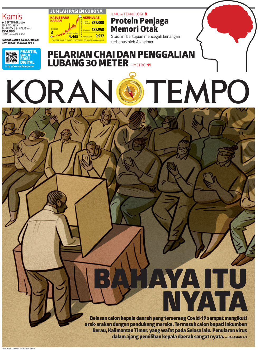 Cover Koran Tempo - Edisi 2020-09-24