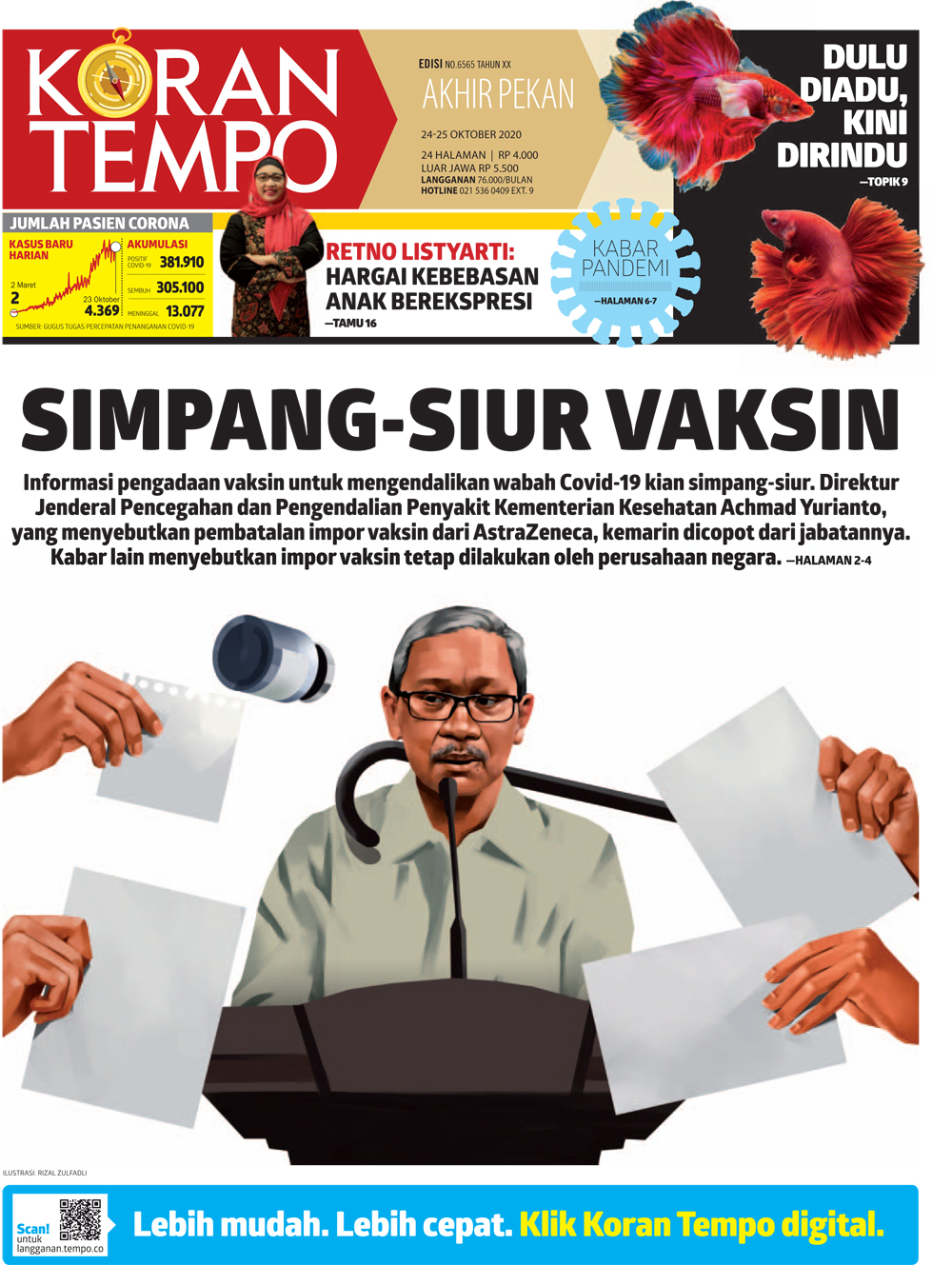 Cover Koran Tempo - Edisi 2020-10-24
