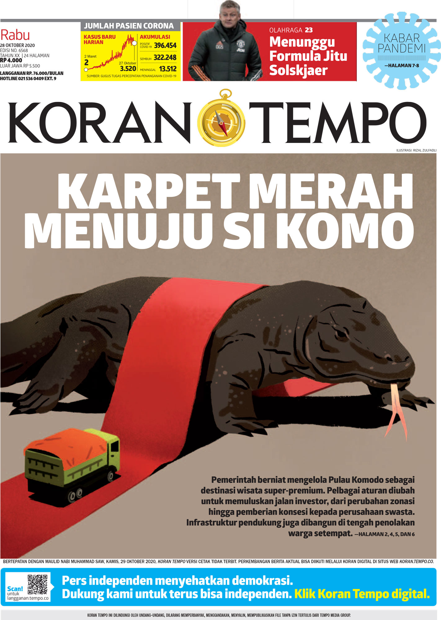 Cover Koran Tempo - Edisi 2020-10-28