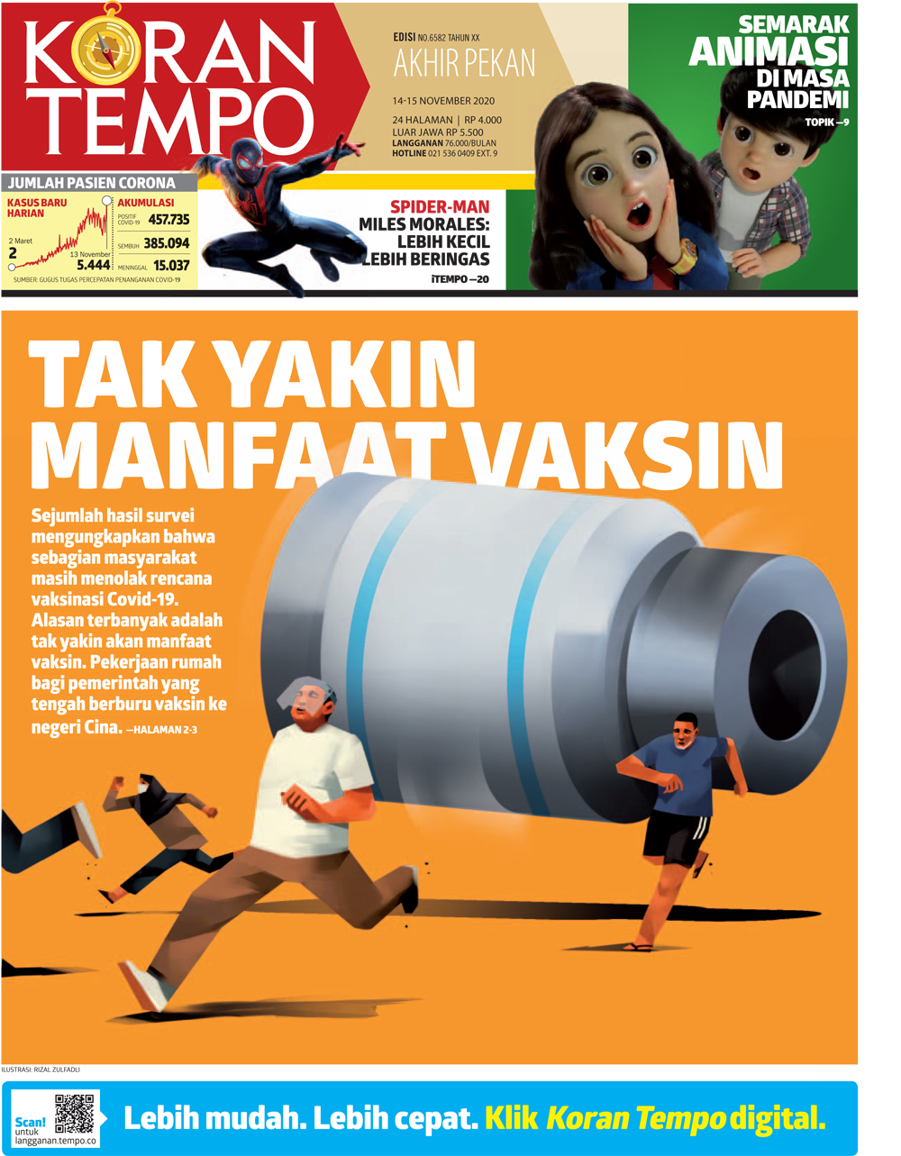 Cover Koran Tempo - Edisi 2020-11-14