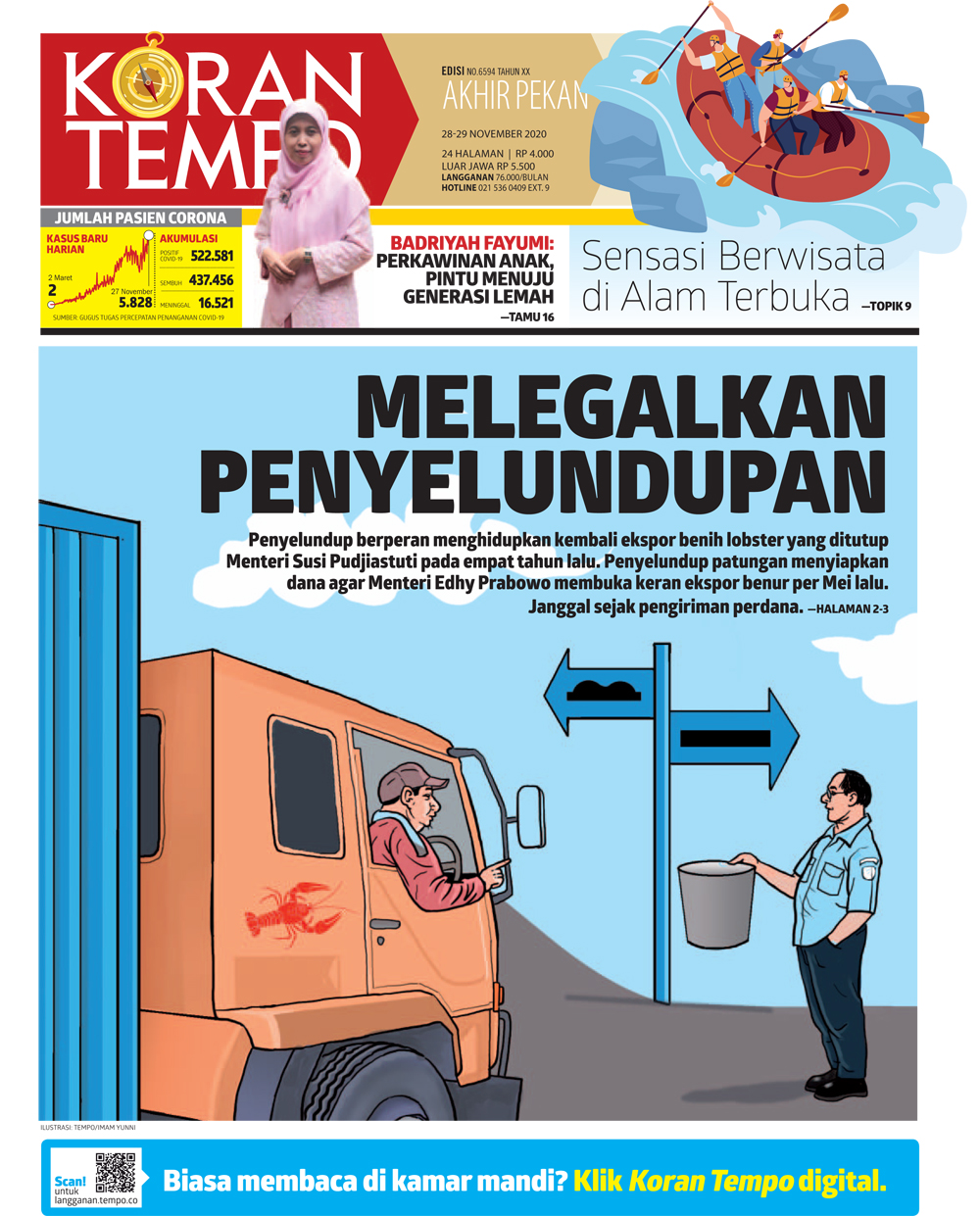 Cover Koran Tempo - Edisi 2020-11-28