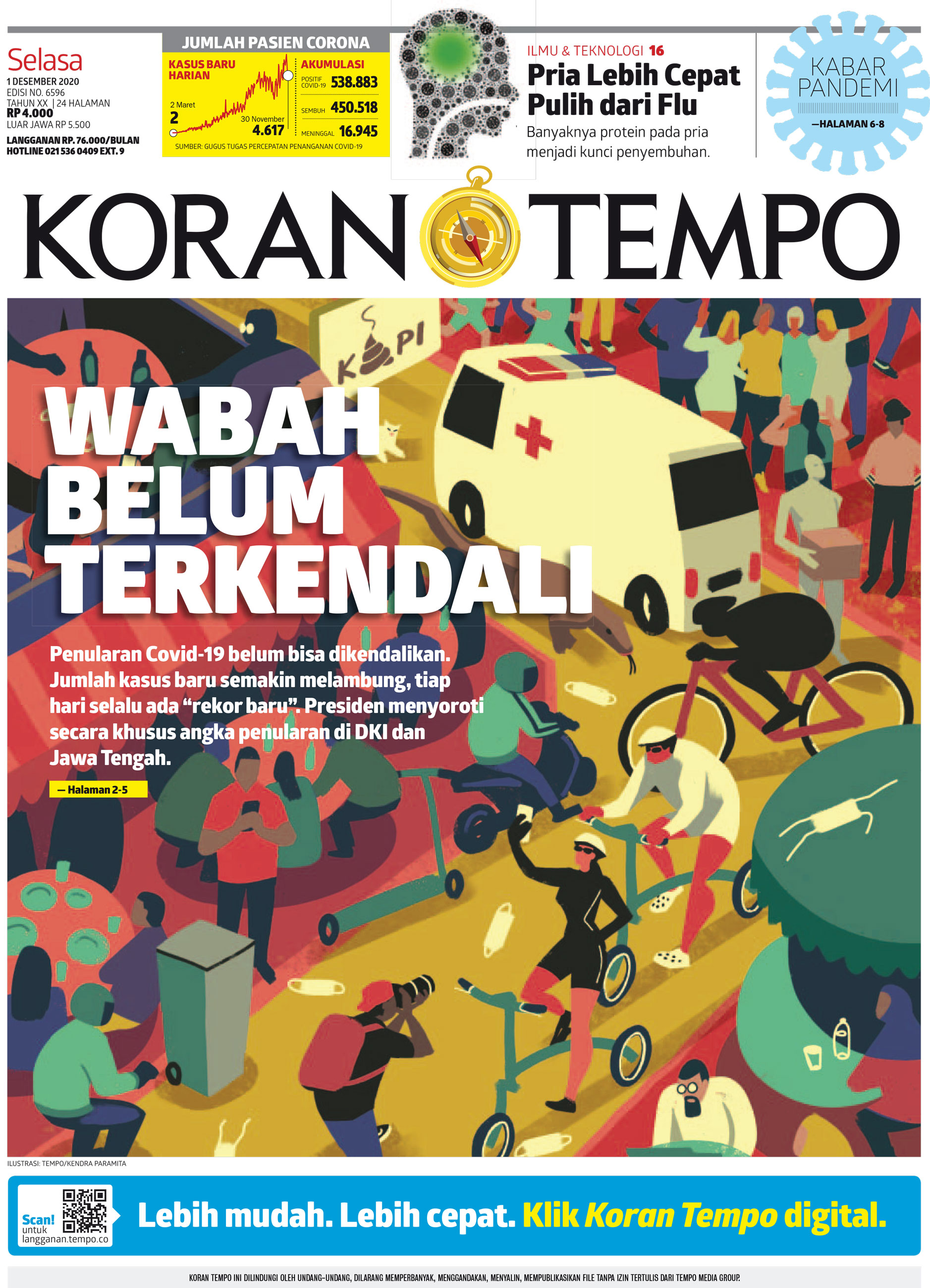Cover Koran Tempo - Edisi 2020-12-01