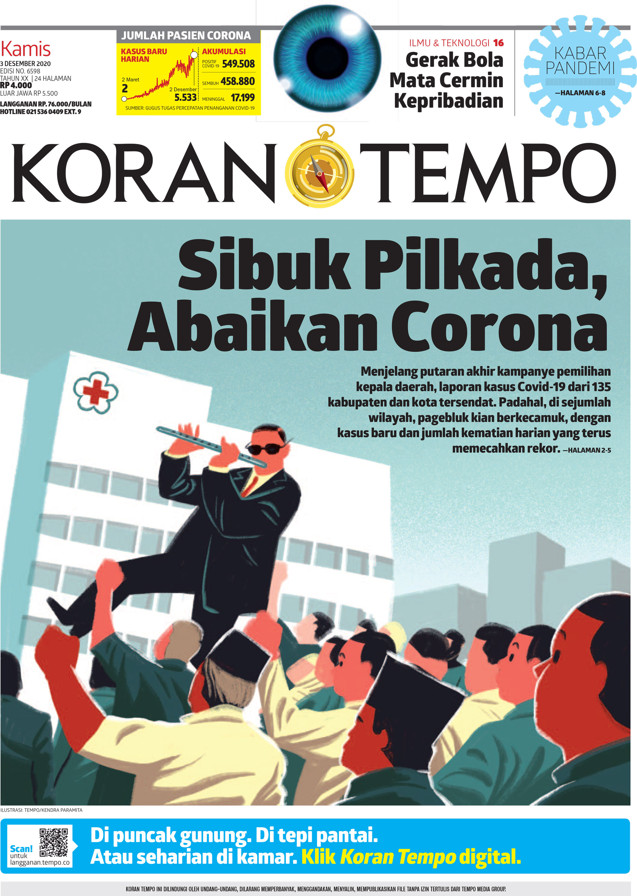 Cover Koran Tempo - Edisi 2020-12-03