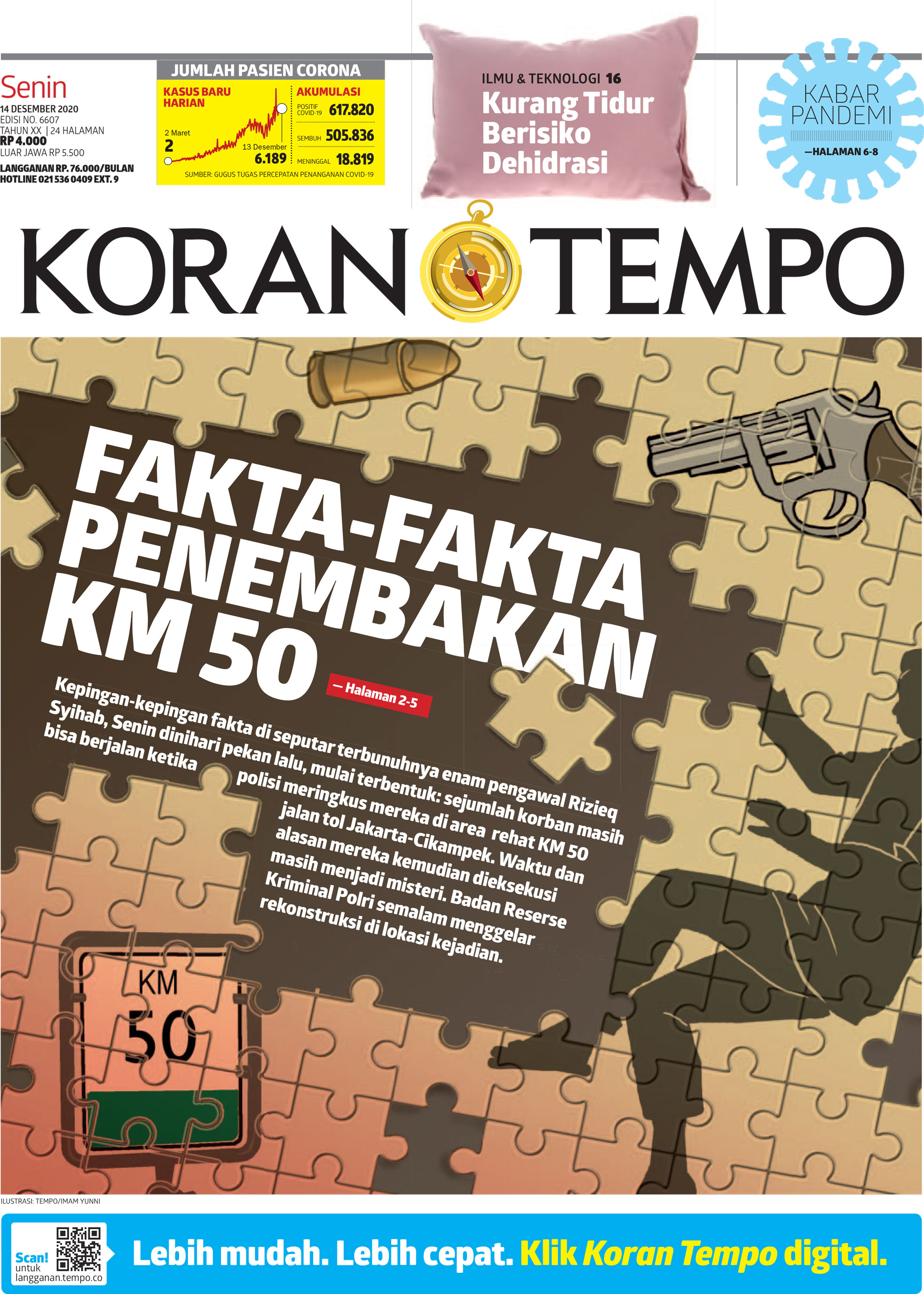 Cover Koran Tempo - Edisi 2020-12-14