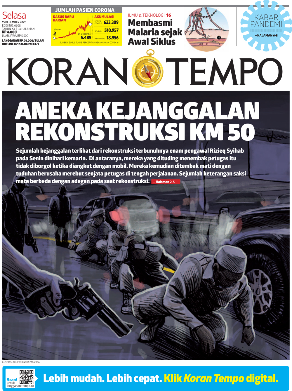 Cover Koran Tempo - Edisi 2020-12-15