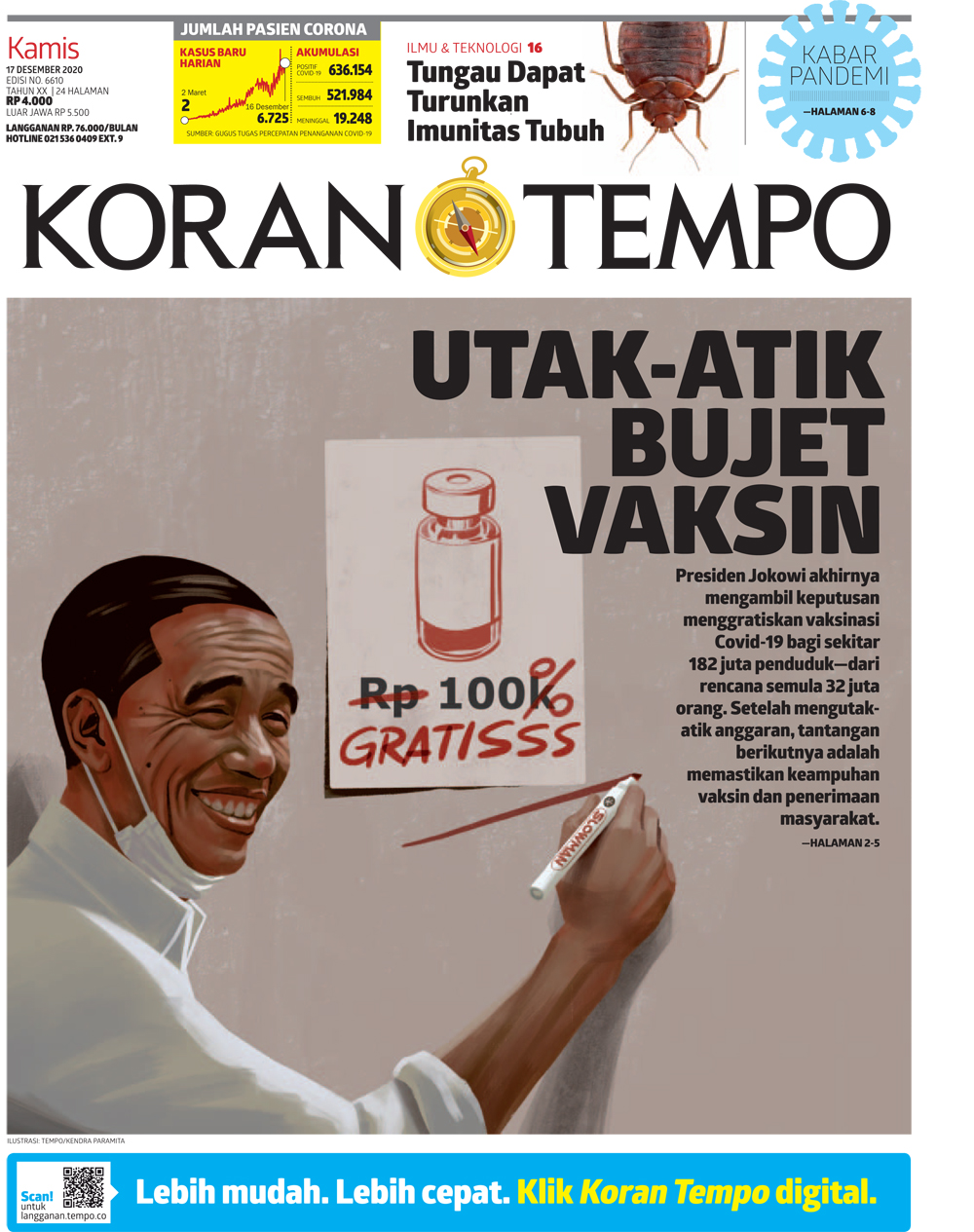 Cover Koran Tempo - Edisi 2020-12-17