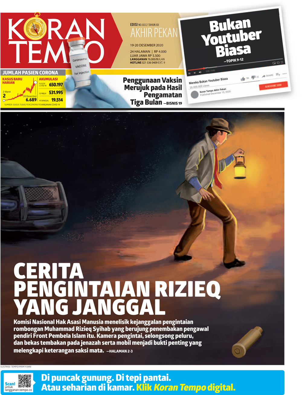 Cover Koran Tempo - Edisi 2020-12-19
