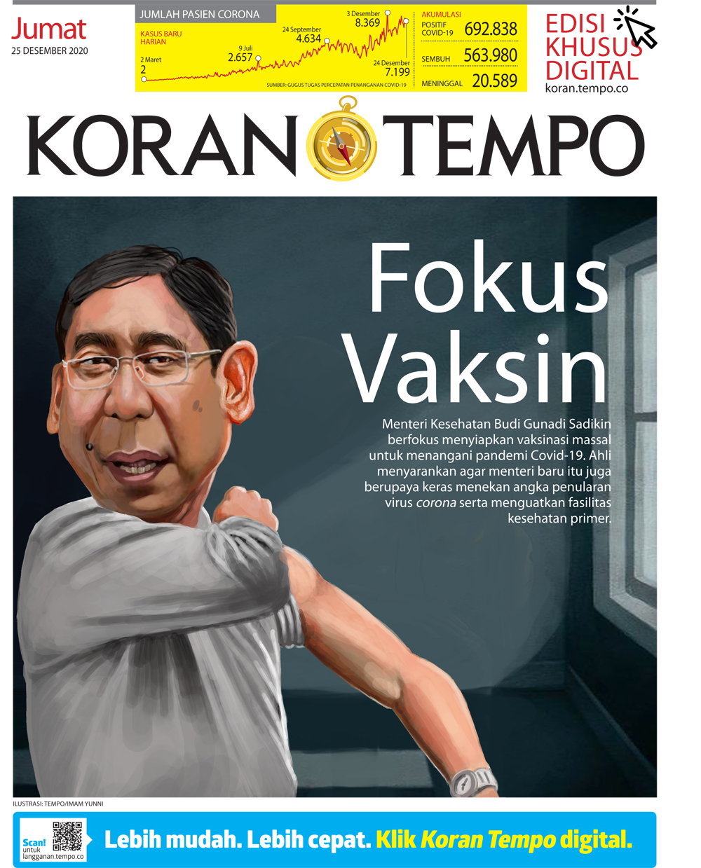 Cover Koran Tempo - Edisi 2020-12-25