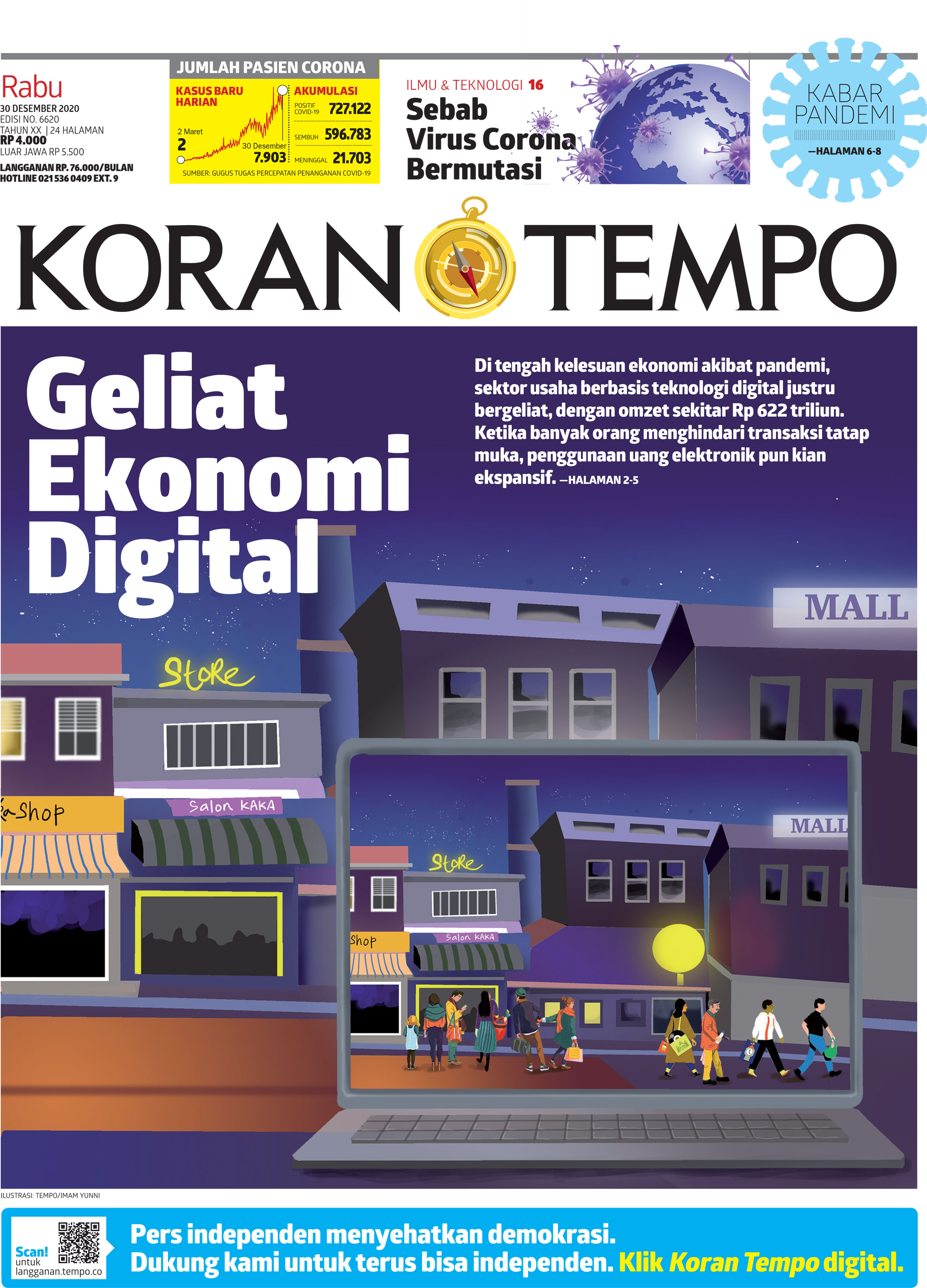 Cover Koran Tempo - Edisi 2020-12-30