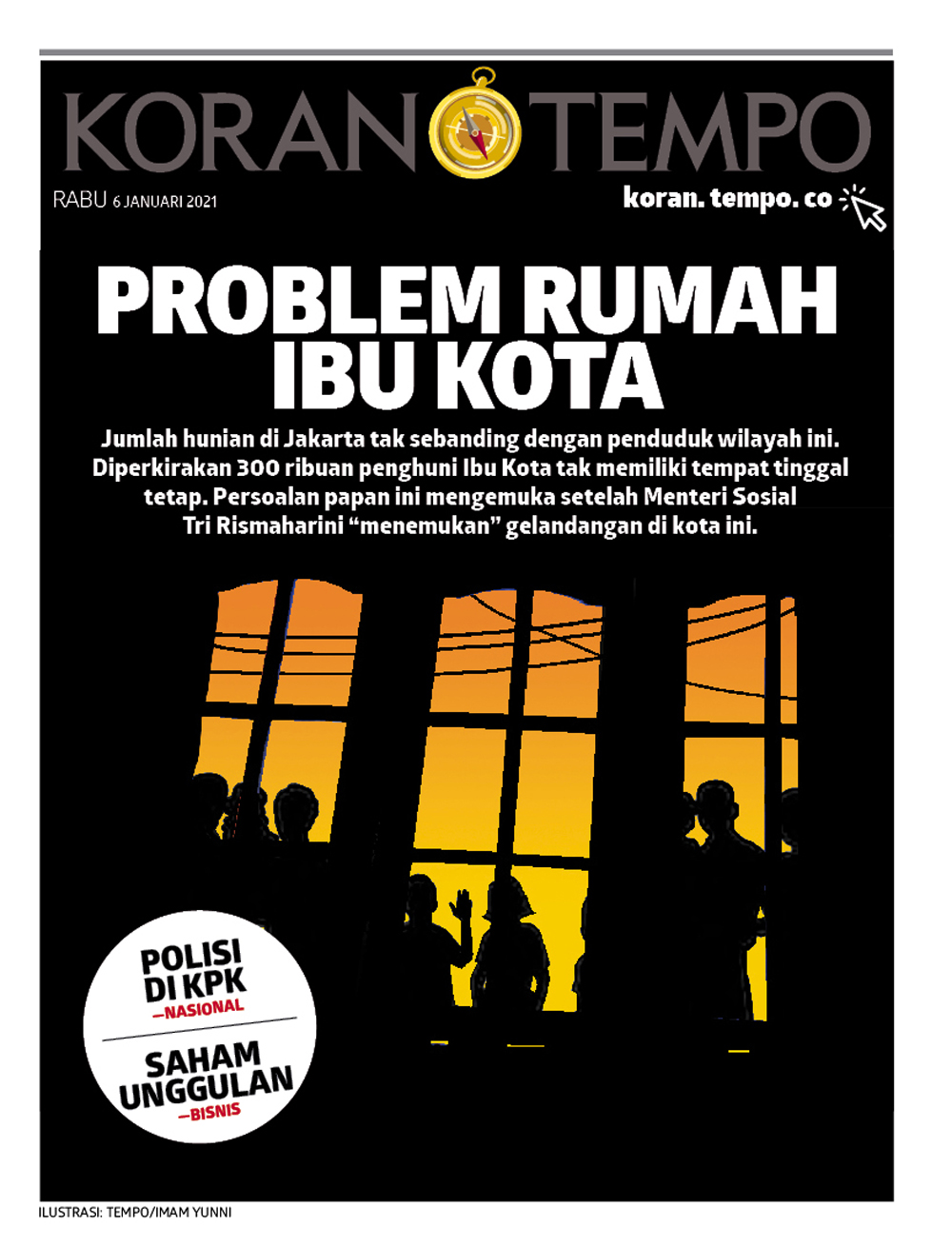 Cover Koran Tempo - Edisi 2021-01-06