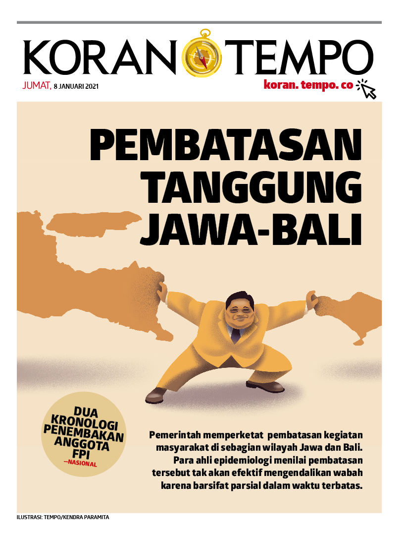 Cover Koran Tempo - Edisi 2021-01-08