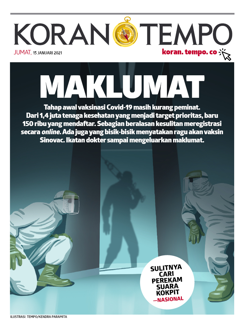 Cover Koran Tempo - Edisi 2021-01-15