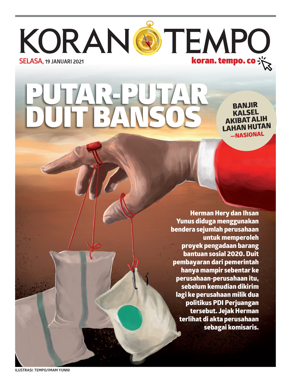 Cover Koran Tempo - Edisi 2021-01-19
