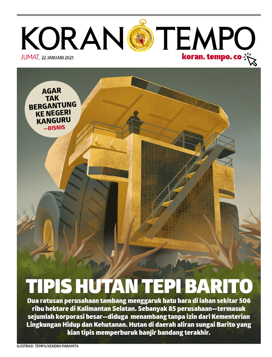 Cover Koran Tempo - Edisi 2021-01-22