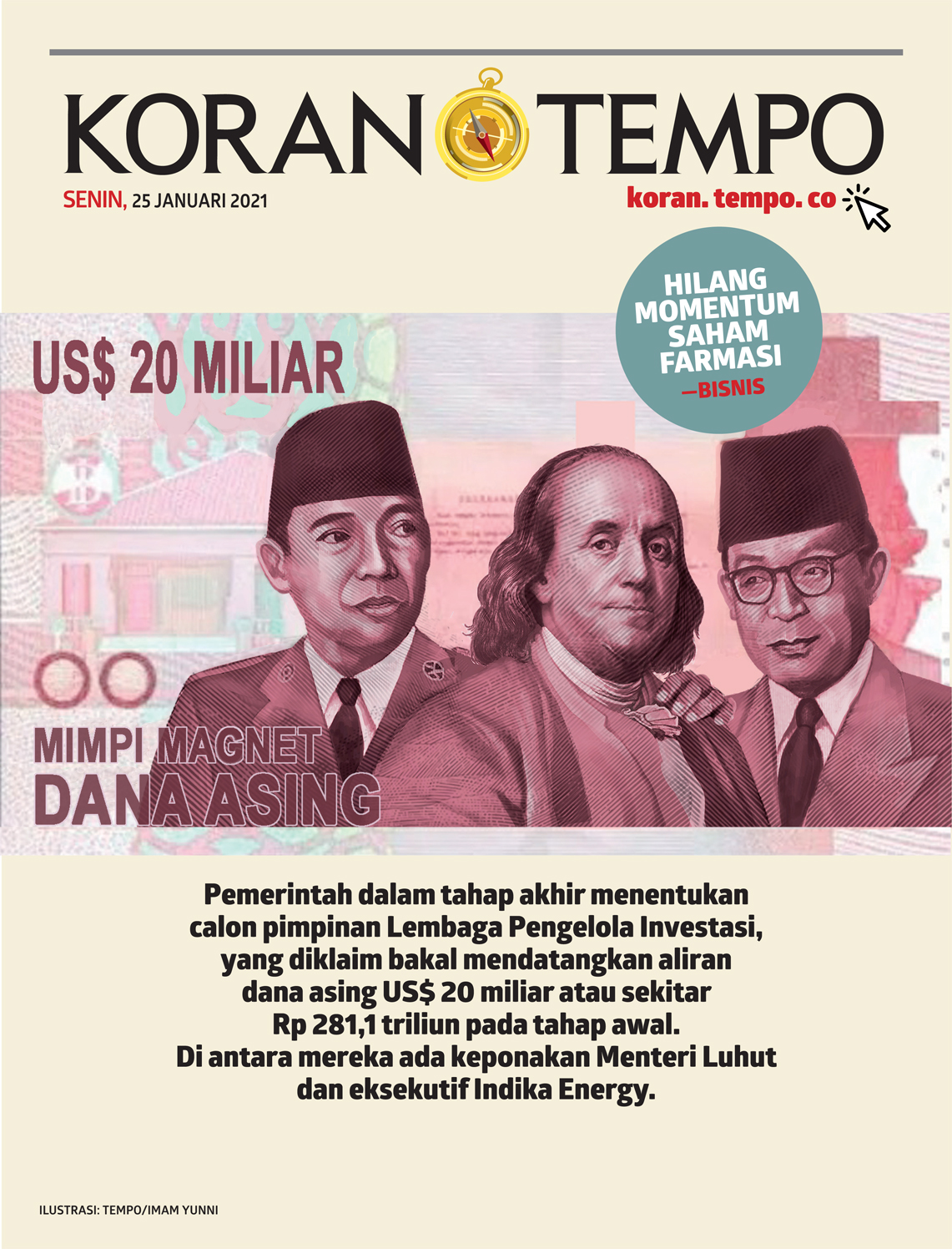 Cover Koran Tempo - Edisi 2021-01-25
