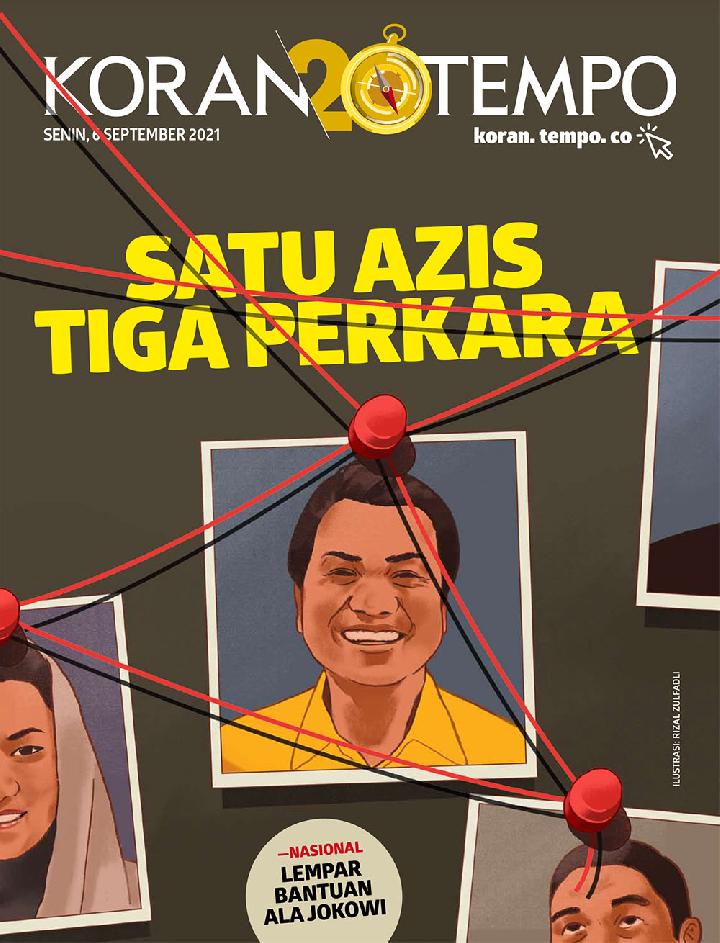 Cover Koran Tempo - Edisi 2021-09-06-Tiga Perkara Azis 