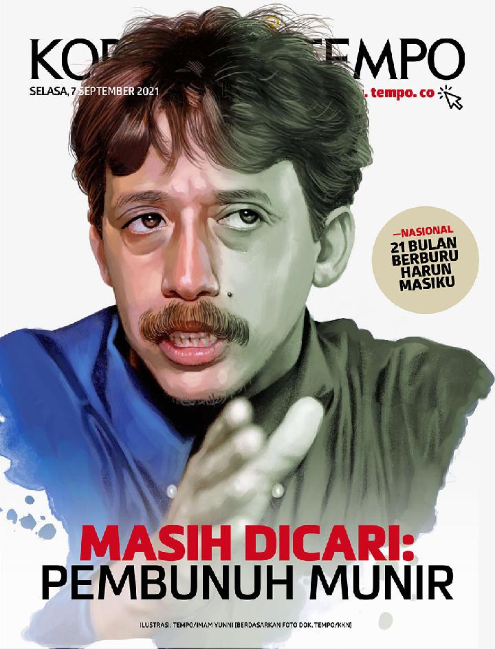 Cover Koran Tempo - Edisi 2021-09-07 - 17 Tahun Pembunuhan Munir