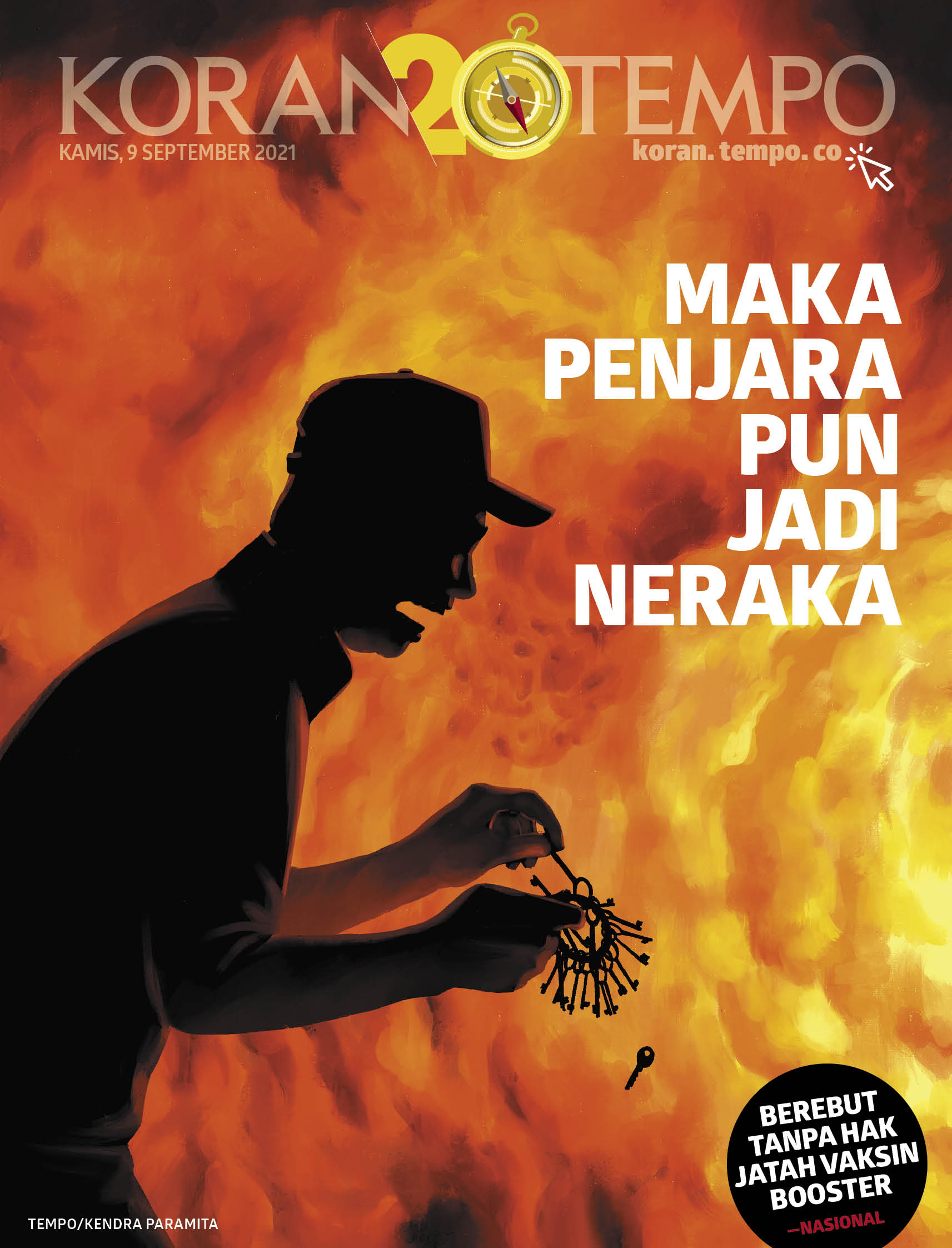 Cover Koran Tempo - Edisi 2021-09-09 - Kala Penjara Jadi Neraka