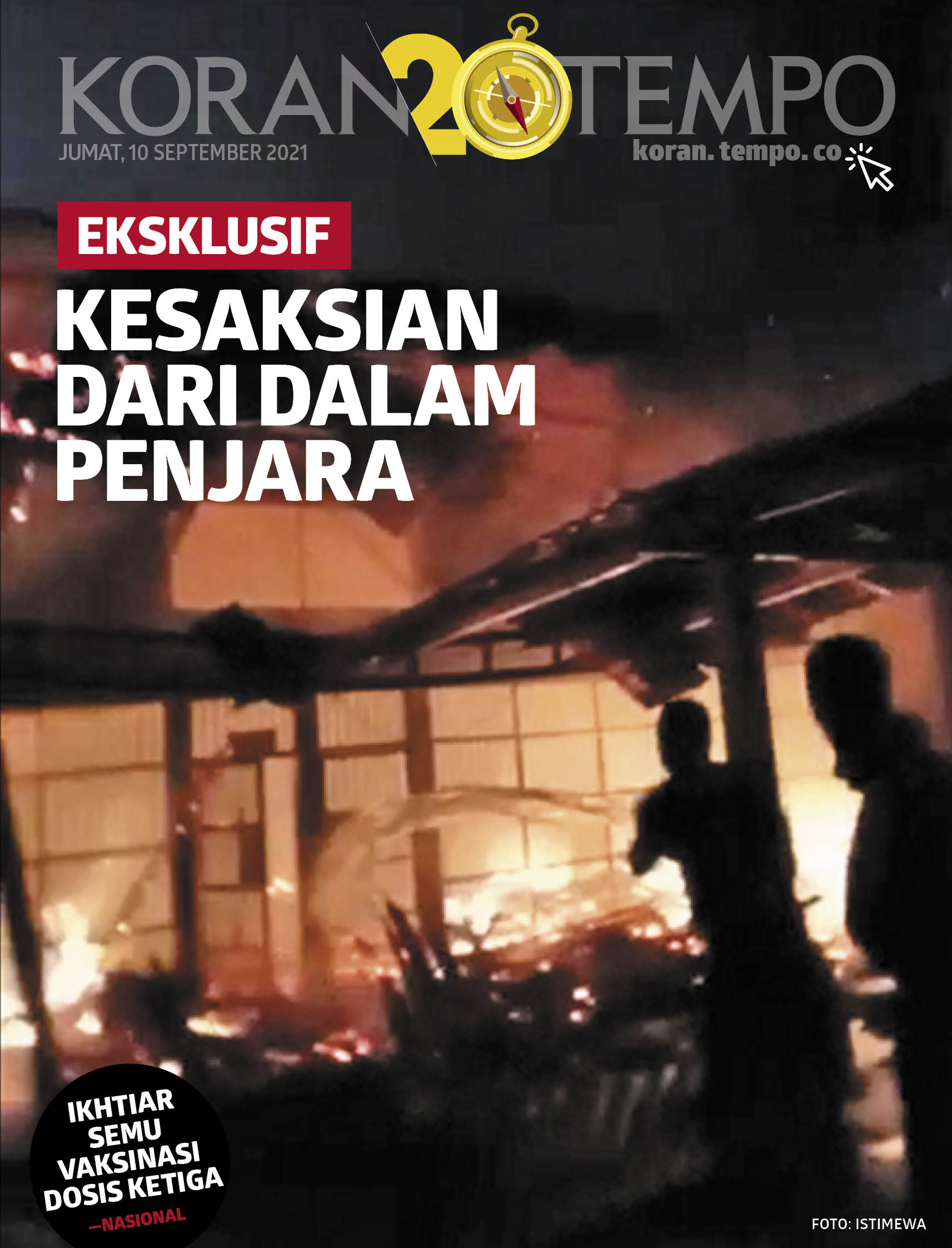 Cover Koran Tempo - Edisi 2021-09-10 - Cerita dari Dalam Penjara