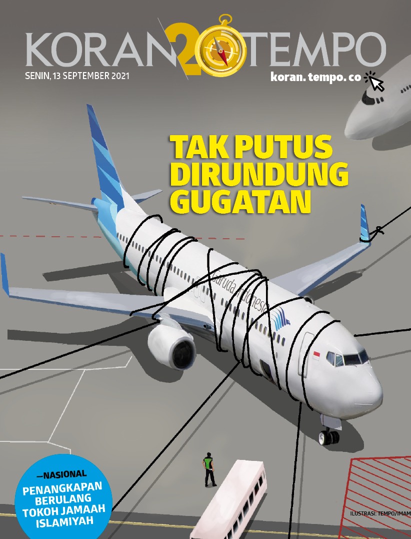 Cover Koran Tempo - Edisi 2021-09-13 - Tak Putus Dirundung Gugatan