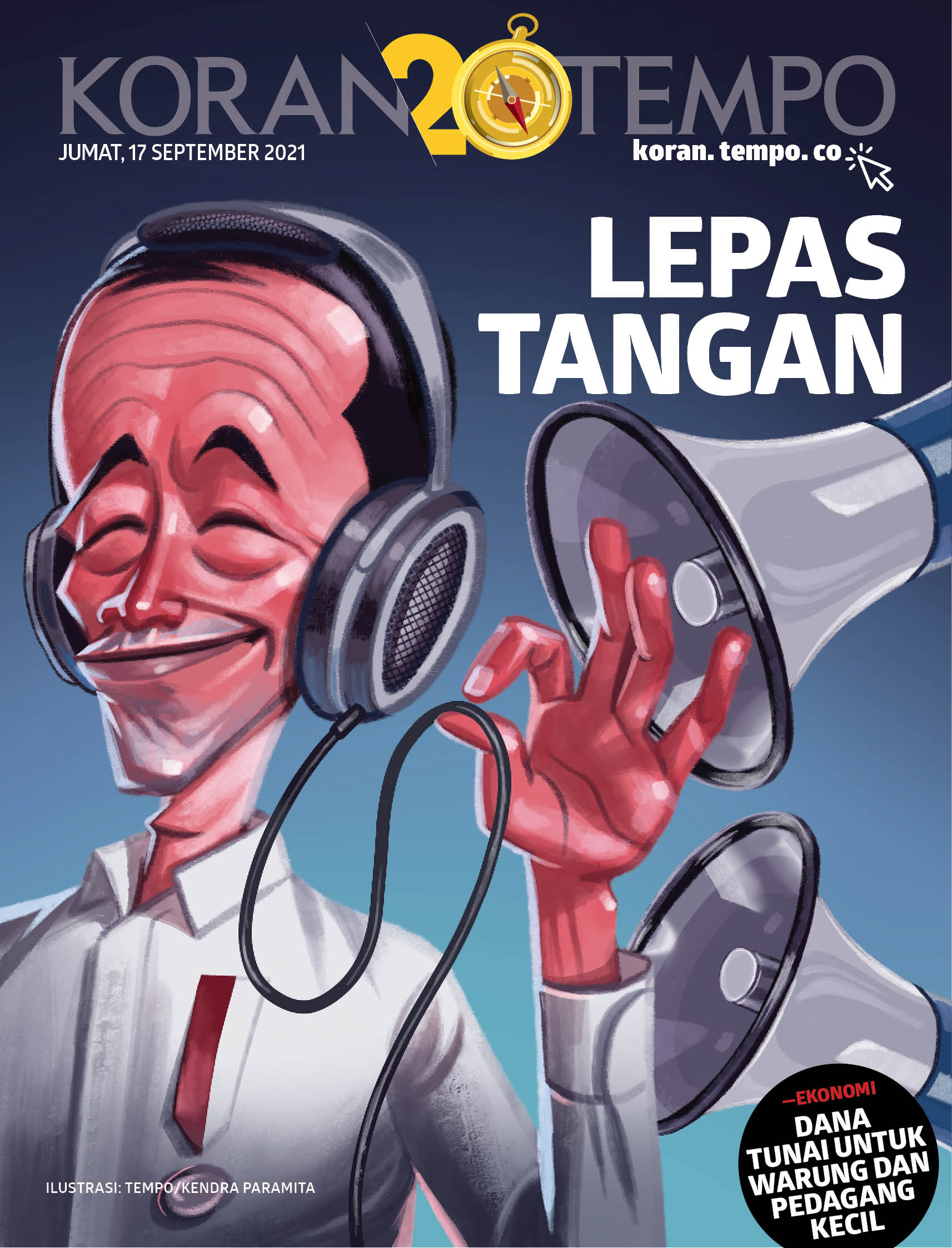 Cover Koran Tempo - Edisi 2021-09-17 - Lepas Tangan Terhadap KPK