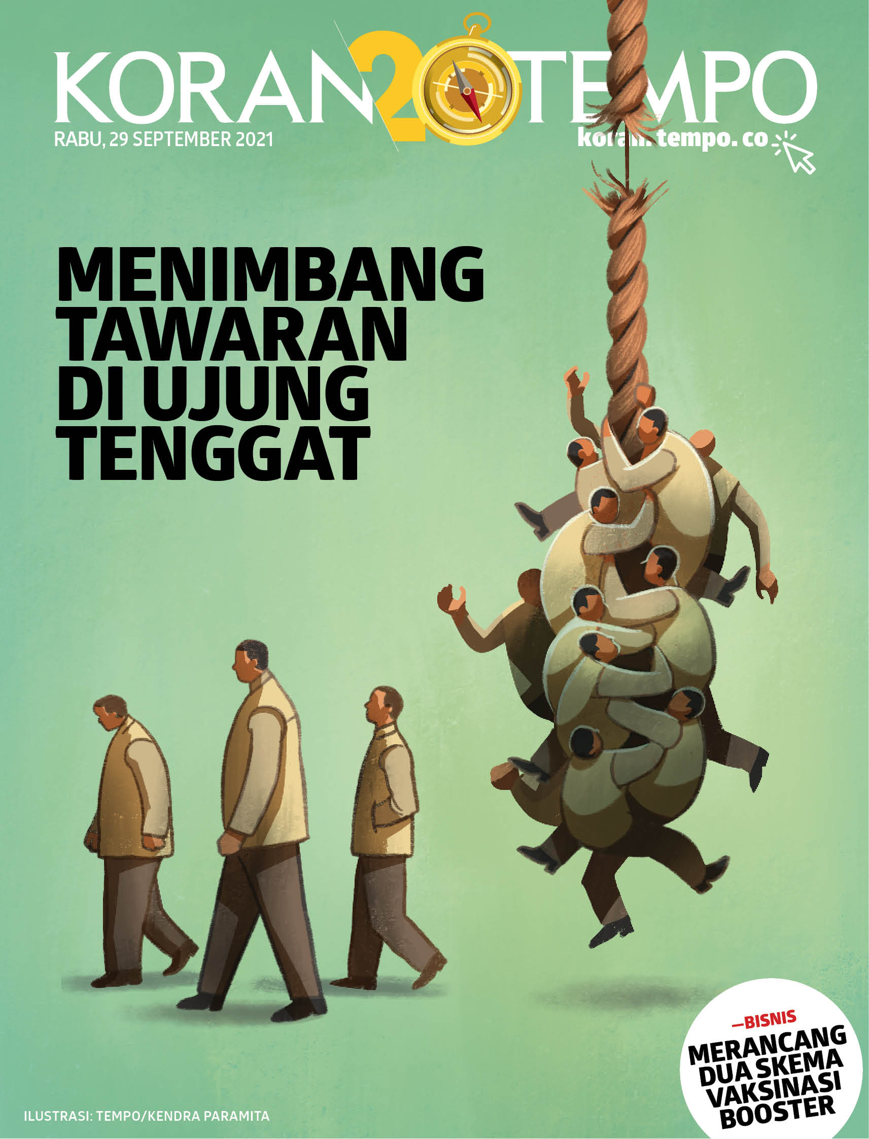 Cover Koran Tempo - Edisi 2021-09-29-Tawaran di Ujung Tenggat