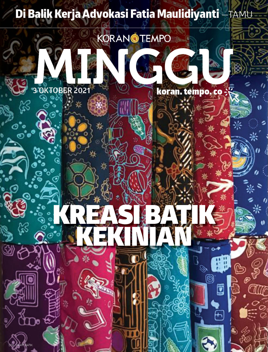 Cover Koran Tempo - Edisi 2021-10-03-Kreasi Batik Kekinian