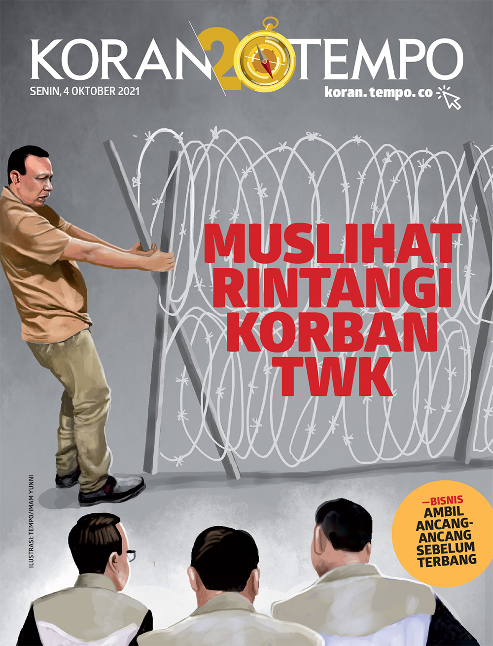 Cover Koran Tempo - Edisi 2021-10-04 -- Muslihat Rintangi Korban TWK