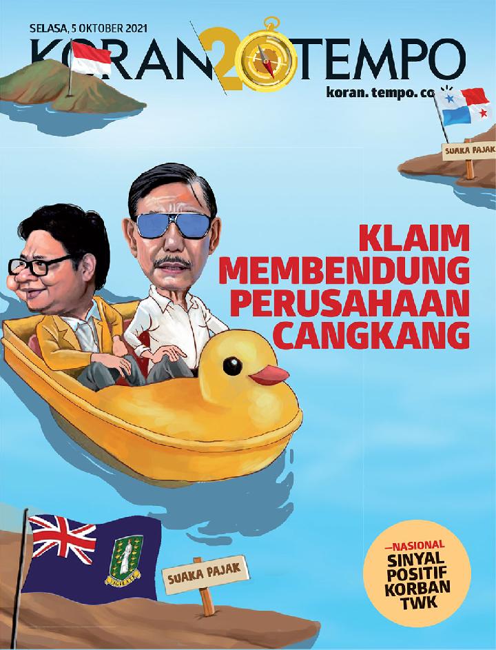 Cover Koran Tempo - Edisi 2021-10-05-Membendung Perusahaan Cangkang