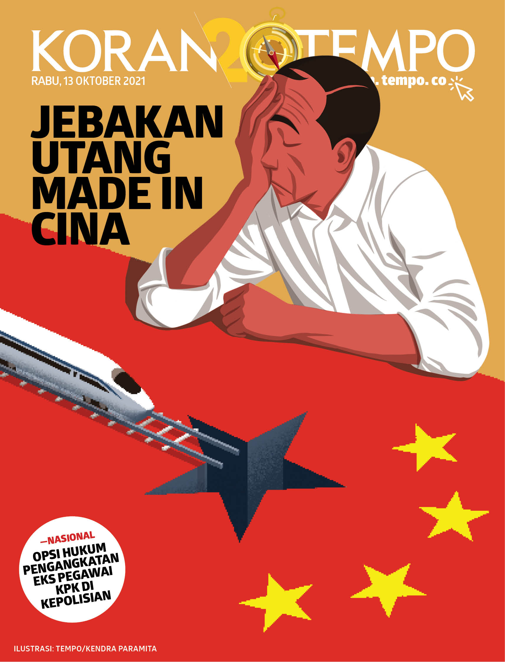 Cover Koran Tempo - Edisi 2021-10-13 -- Jebakan Utang Made in Cina