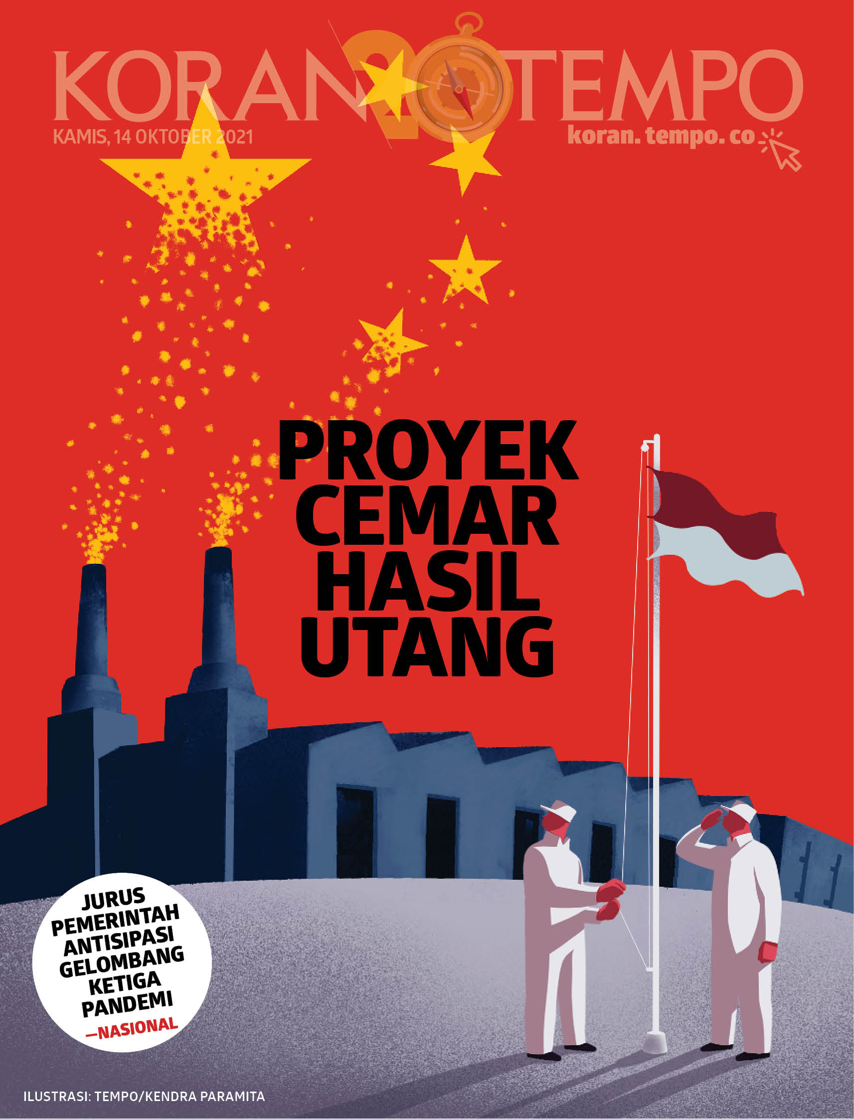 Cover Koran Tempo - Edisi 2021-10-14 -- Proyek Cemar Hasil Utang