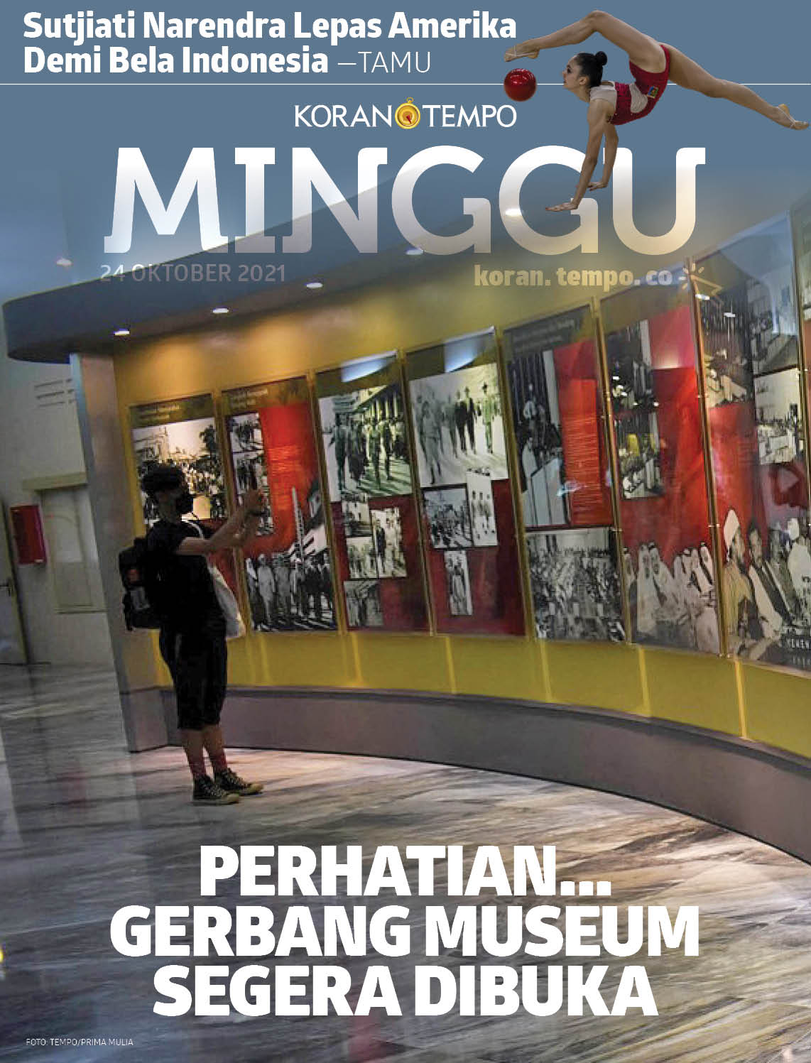 Cover Koran Tempo - Edisi 2021-10-24-Gerbang Museum Segera Dibuka
