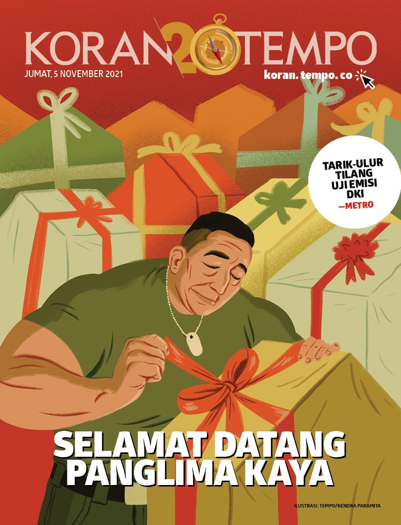 Cover Koran Tempo - Edisi 2021-11-05 -- Selamat Datang Panglima Kaya