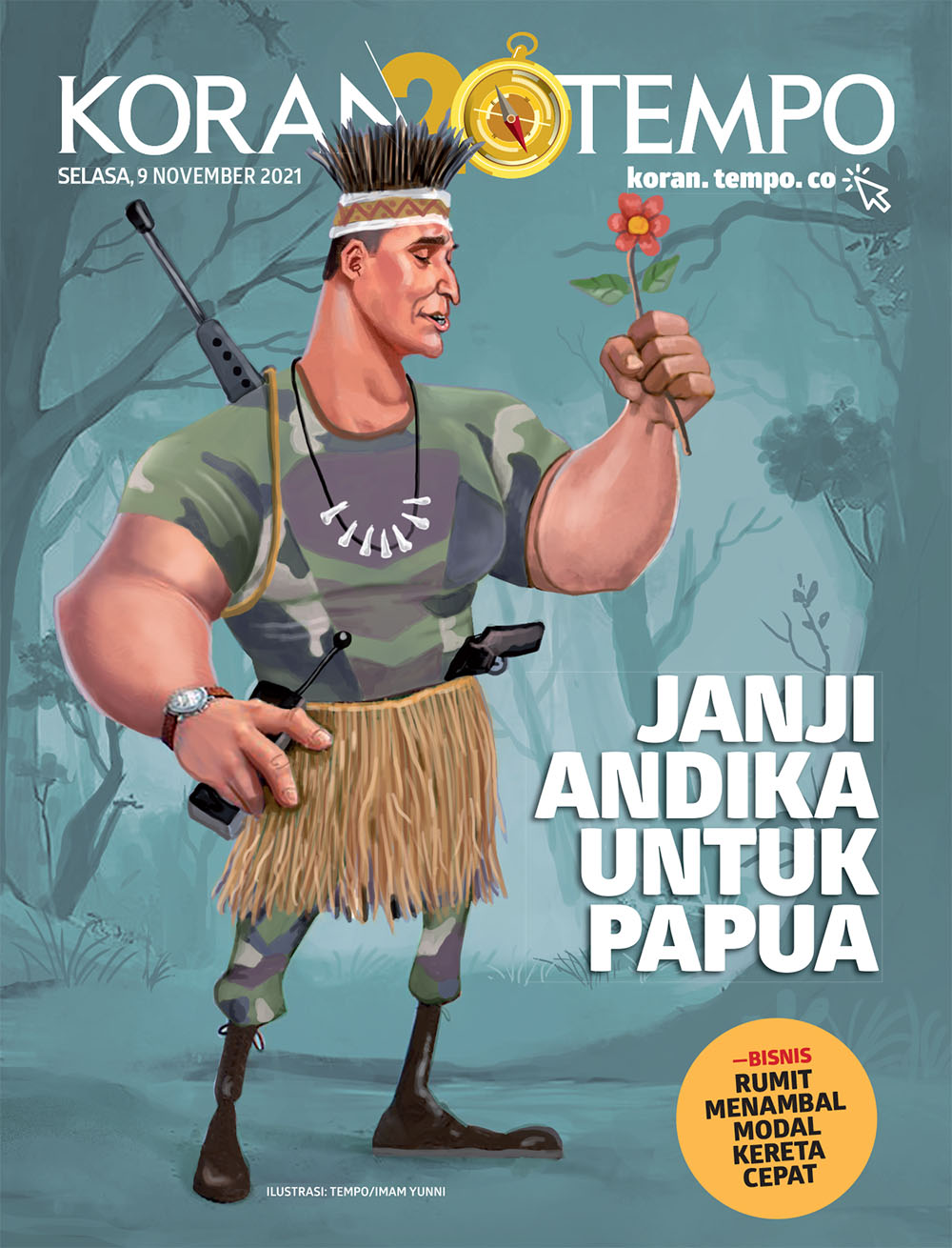 Cover Koran Tempo - Edisi 2021-11-09 -- Janji Andika Untuk Papua
