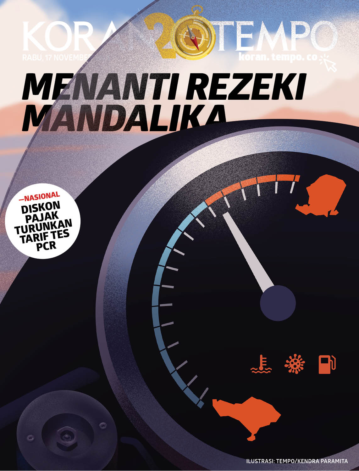 Cover Koran Tempo - Edisi 2021-11-17-Menanti Rezeki Mandalika