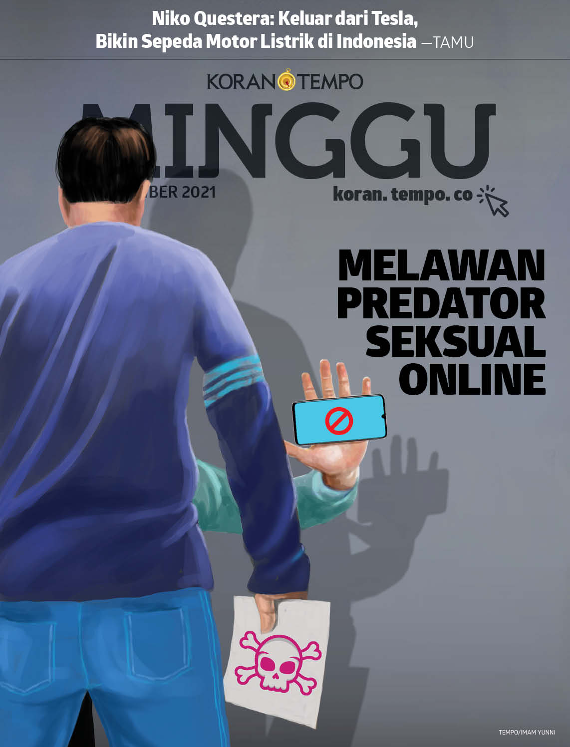 Cover Koran Tempo - Edisi 2021-11-28 -- Melawan Predator Seksual Online