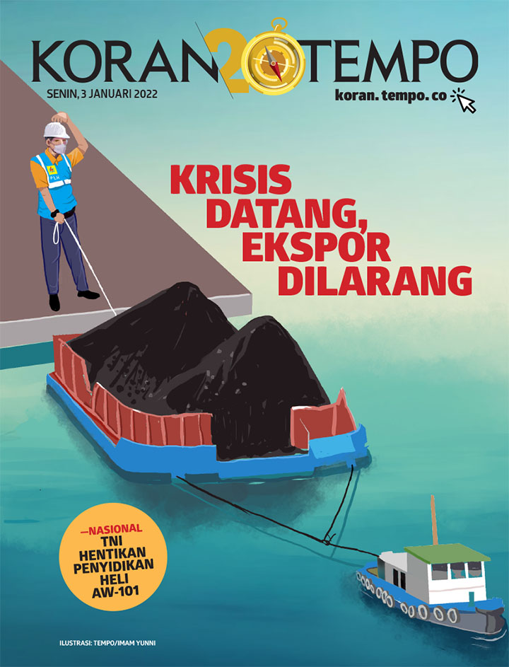 Cover Koran Tempo - Edisi 2022-01-03 -- Krisis Datang, Ekspor Dilarang