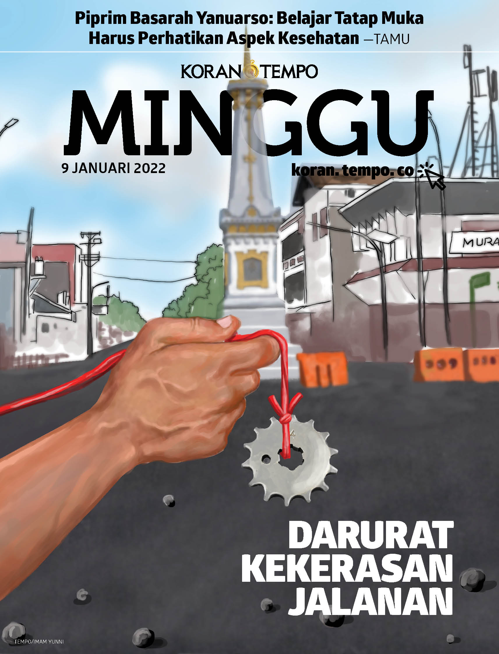 Cover Koran Tempo - Edisi 2022-01-09 -- Darurat Kekerasan Jalanan