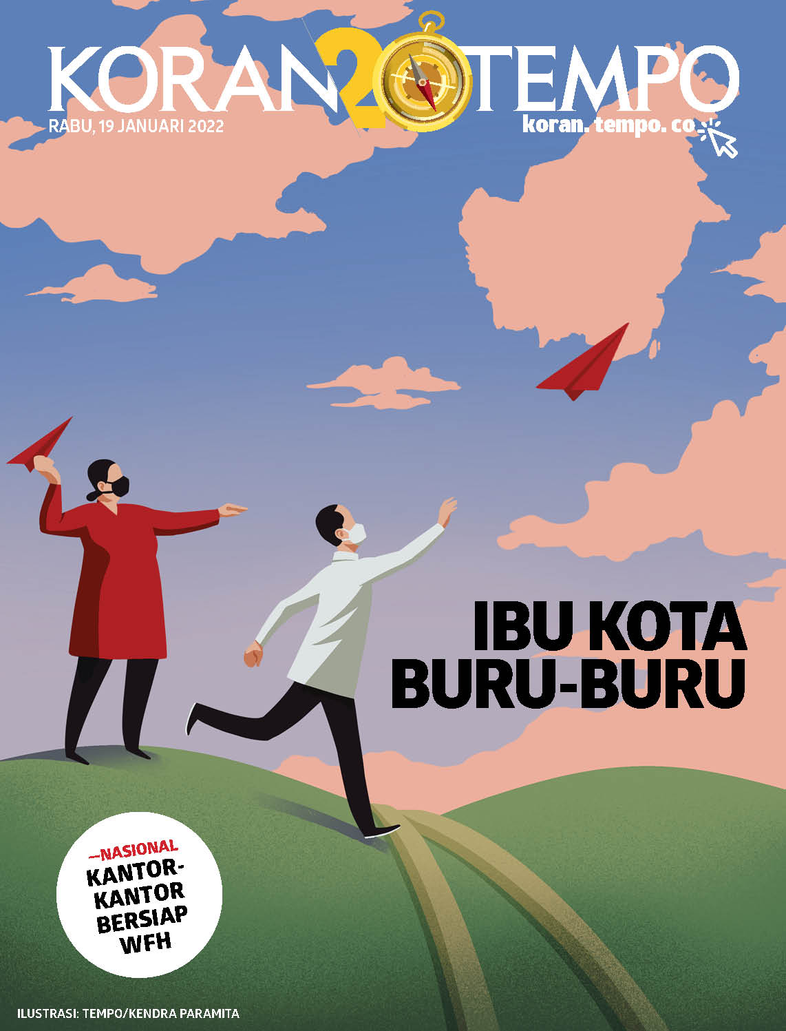Cover Koran Tempo - Edisi 2022-01-19 -- Ibu Kota Buru-buru