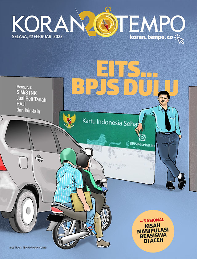 Cover Koran Tempo - Edisi 2022-02-22 -- Eits... BPJS Dulu