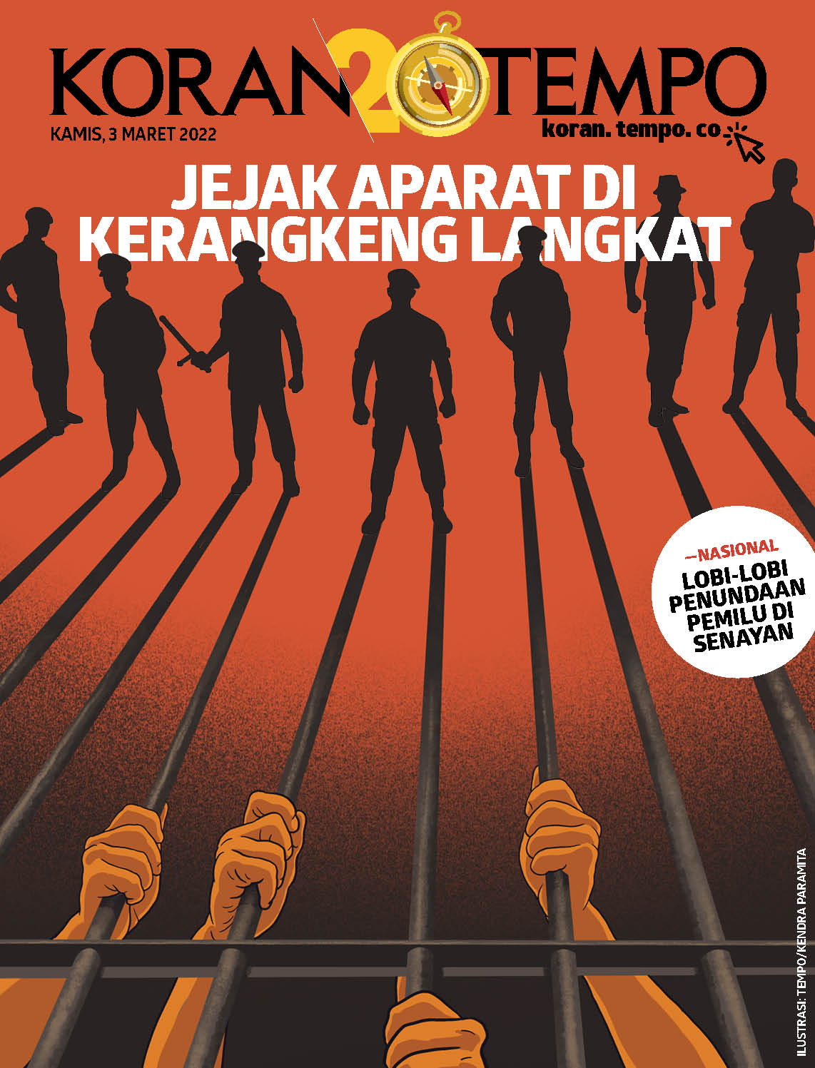 Cover Koran Tempo - Edisi 2022-03-03 -- Jejak Aparat di Kerangkeng Langkat