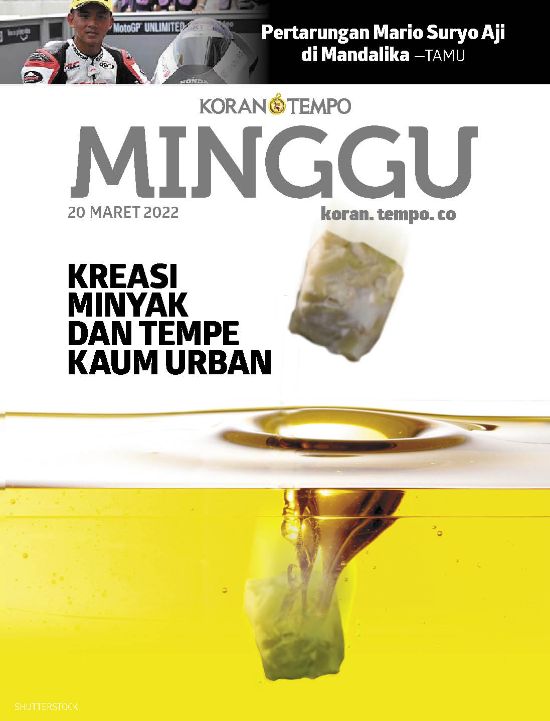 Cover Koran Tempo - Edisi 2022-03-20 -- Kreasi Minyak dan Tempe Kaum Urban